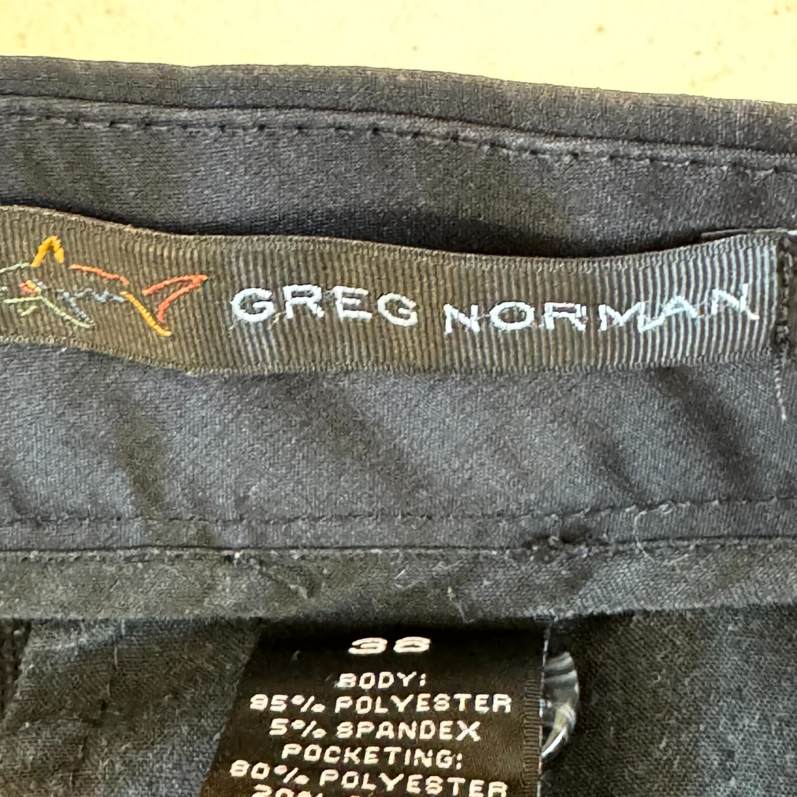 Greg Norman Mens Golf Shorts 38 Navy Stretch Mid-Rise Flat Front Classic - Thumbnail 5