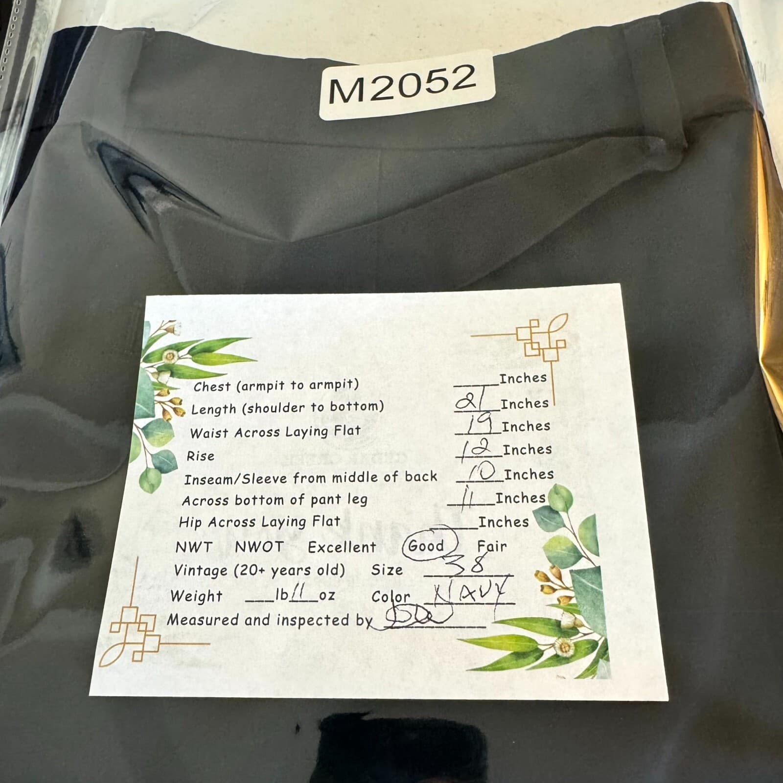 Greg Norman Mens Golf Shorts 38 Navy Stretch Mid-Rise Flat Front Classic - Thumbnail 7