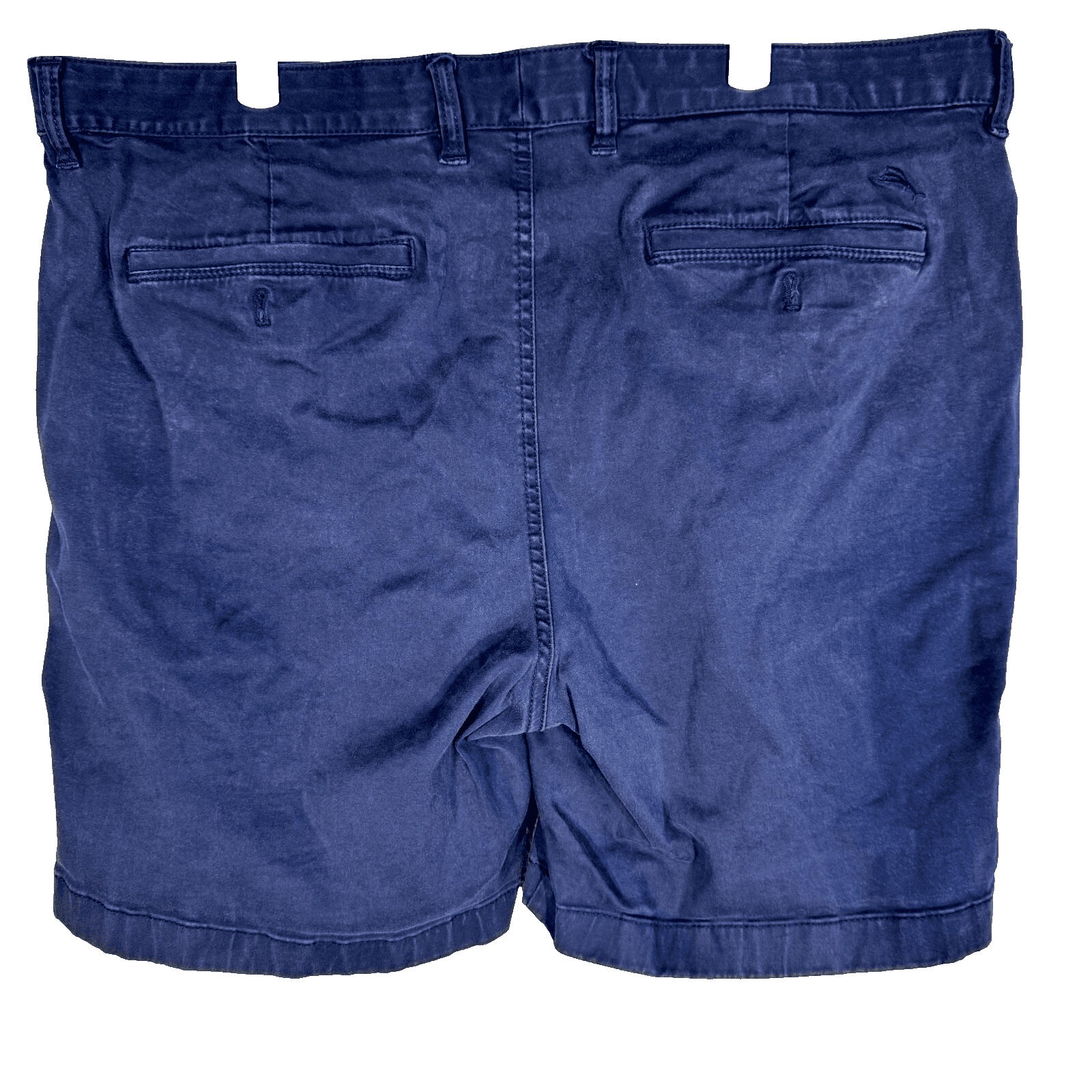 Tommy Bahama Boracay Mens Chino Shorts 40 Blue Stretch Mid-Rise Flat Front - Thumbnail 2