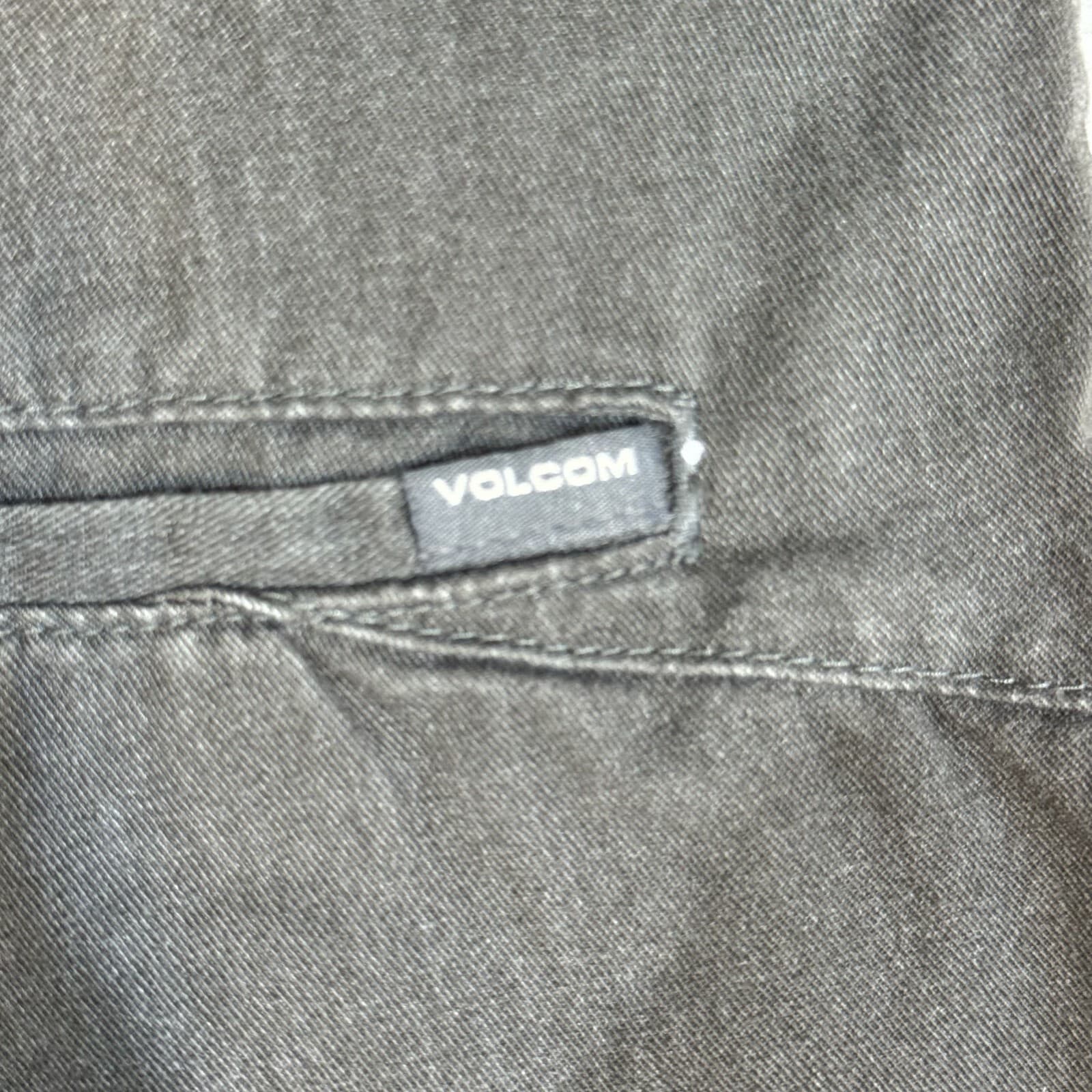 Volcom True To This Men Vmonty Shorts 38 Blue Cotton Slash Pockets Classic - Thumbnail 4