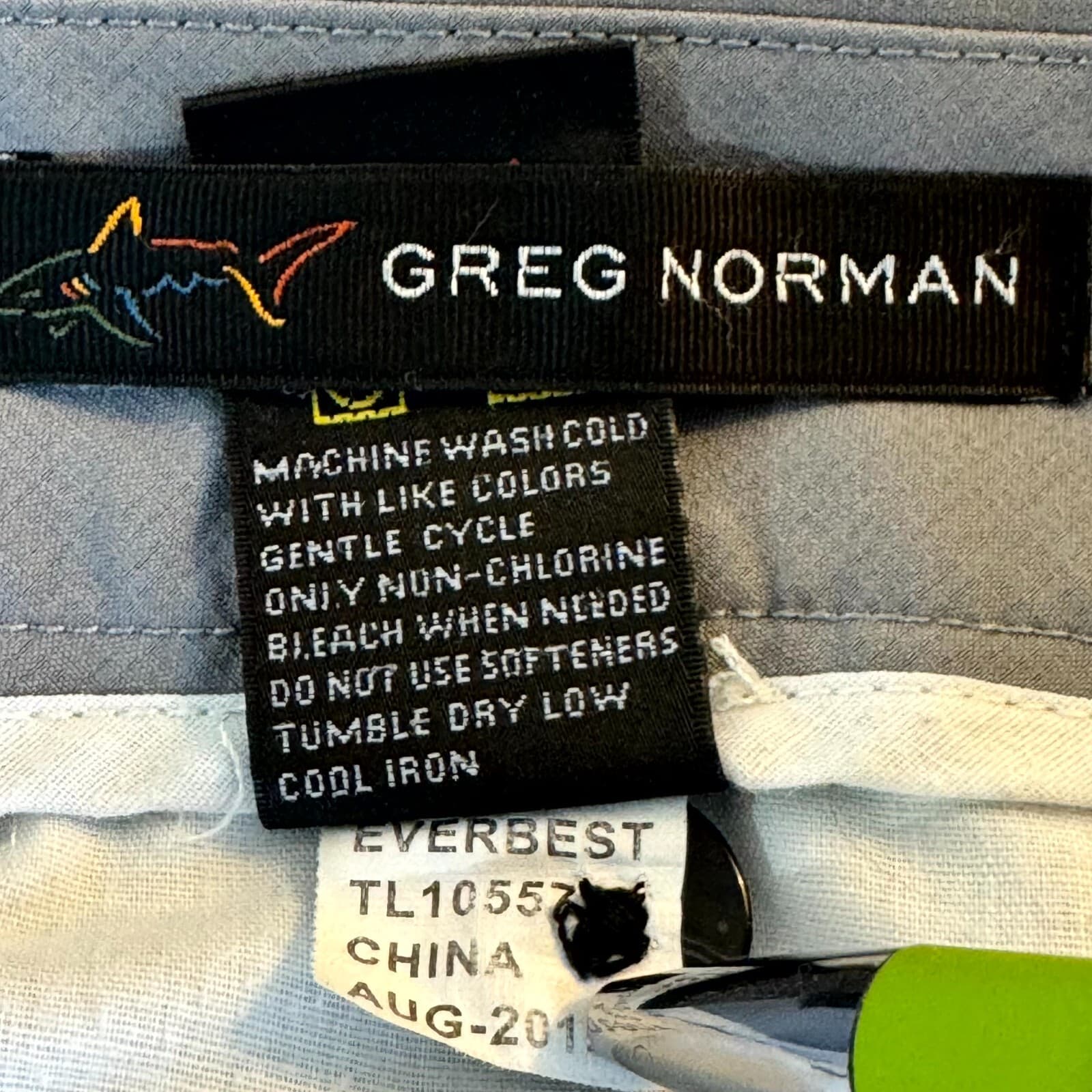 Greg Norman Mens Golf Shorts 38 Gray Stretch Mid-Rise Flat Front Classic - Thumbnail 5