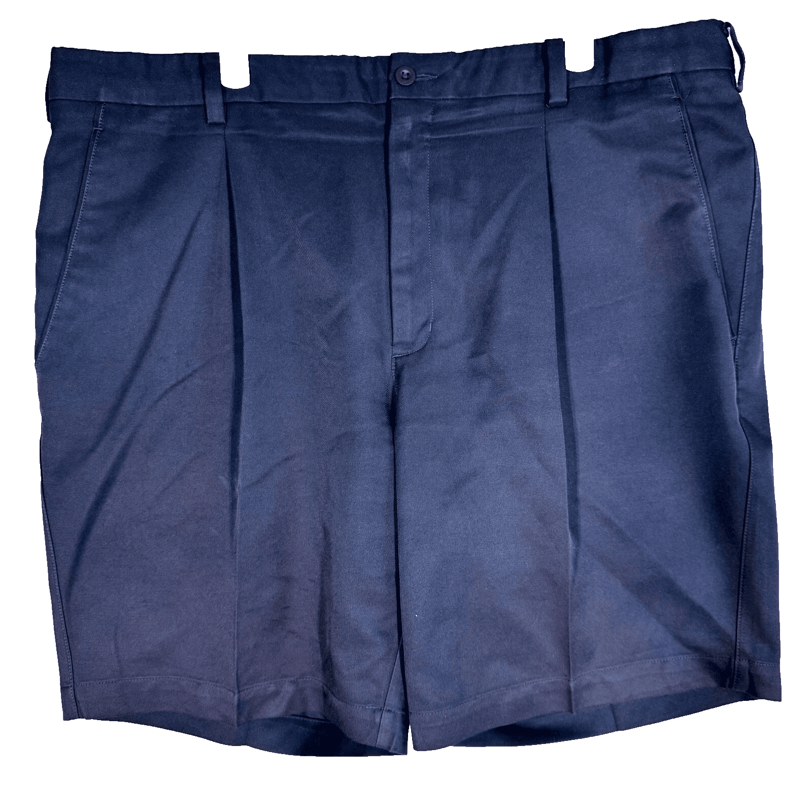 Nike Golf Mens Chino Shorts 40 Navy Dri-Fit Flat Front Pleated Performance - Image 1