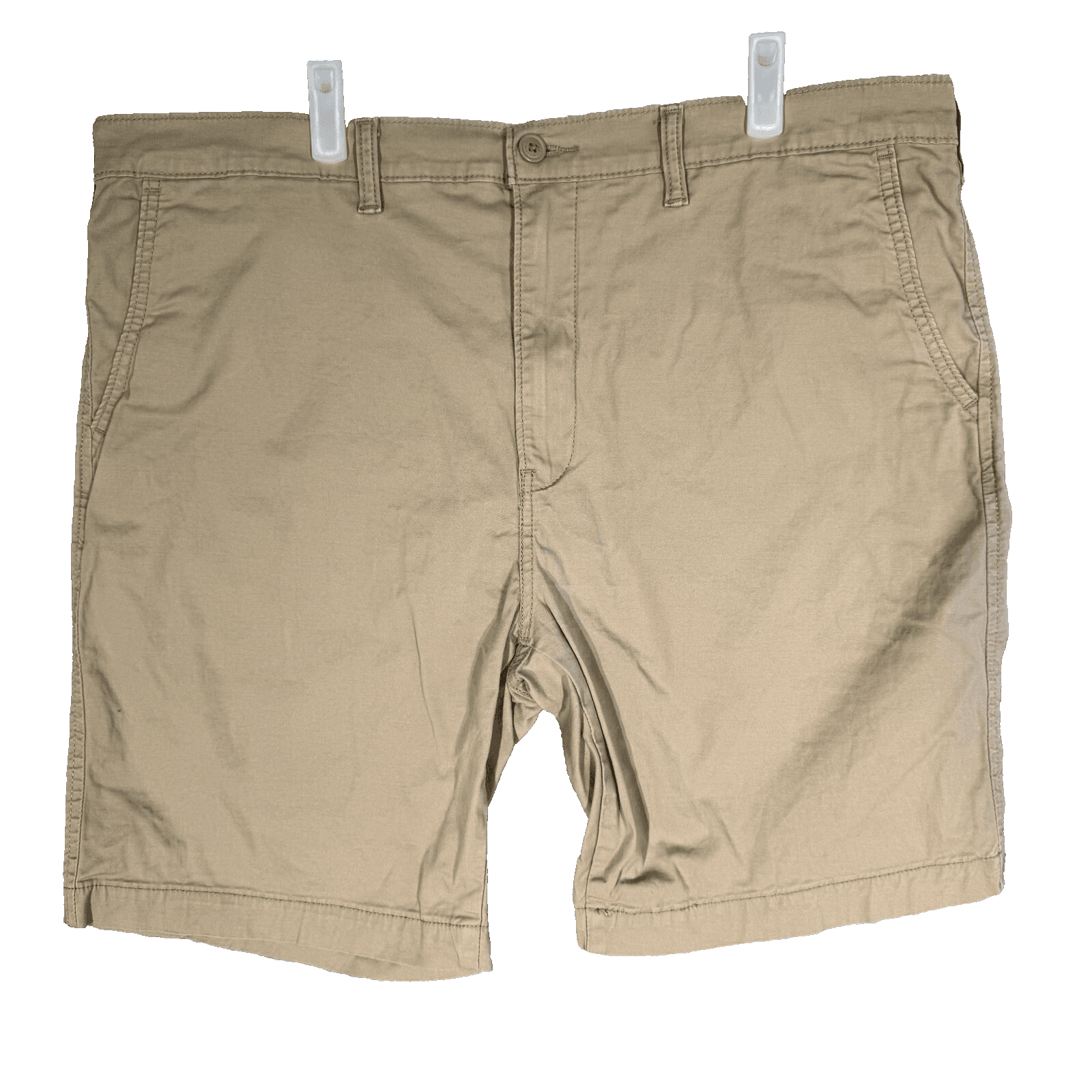 Levi's Mens XX Chino Shorts 40 Beige Stretch Taper Fit Mid-Rise Flat Front - Image 1