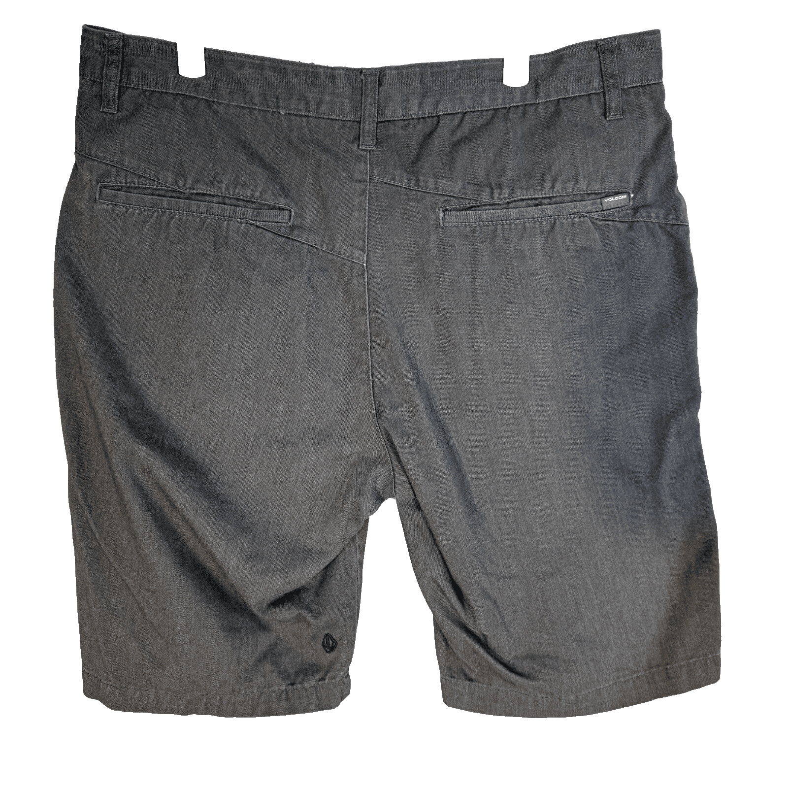 Volcom True To This Men Vmonty Shorts 38 Blue Cotton Slash Pockets Classic - Thumbnail 2