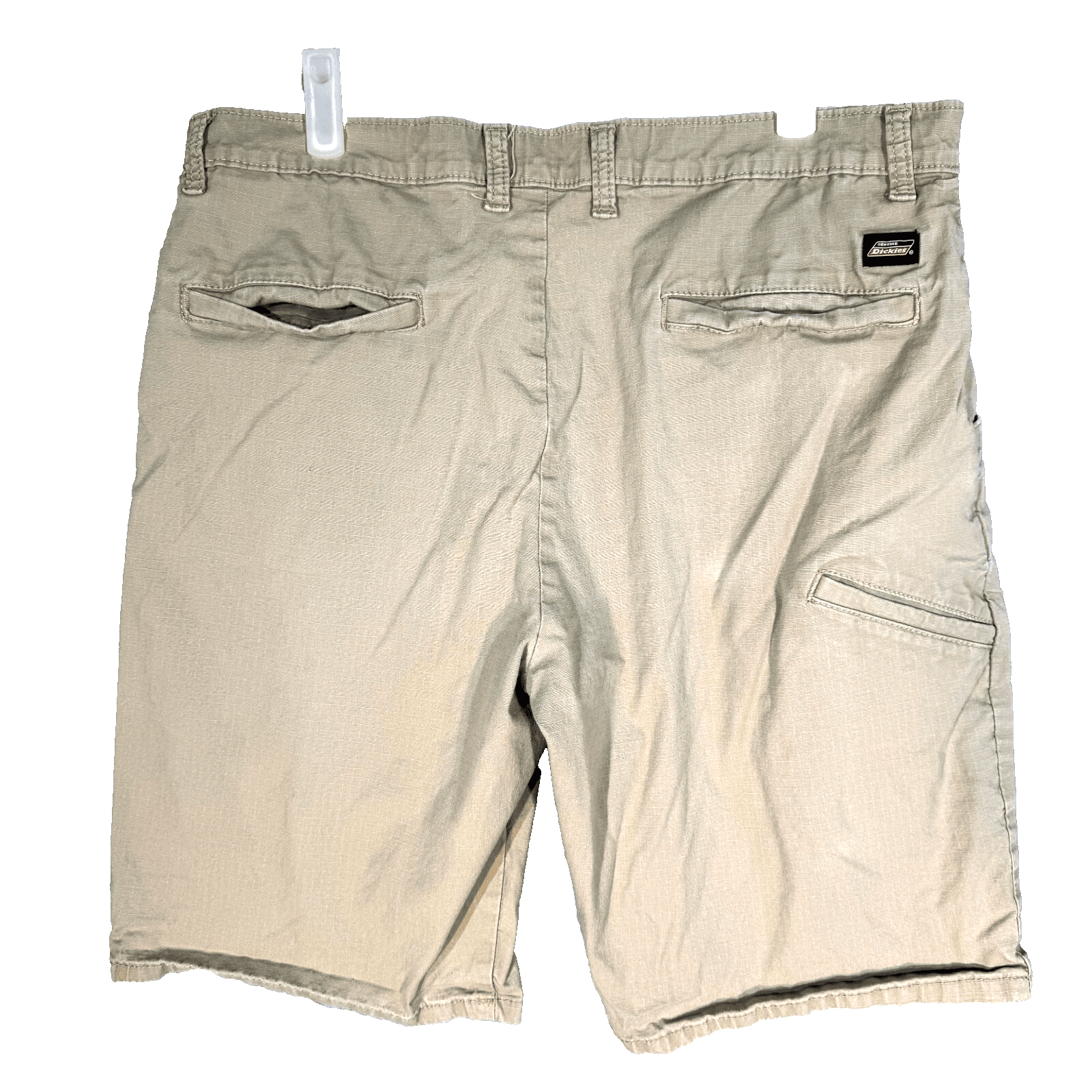 Genuine Dickies Mens Ripstop Shorts Mens 34 Beige Stretch Flex Multi-Use - Thumbnail 2