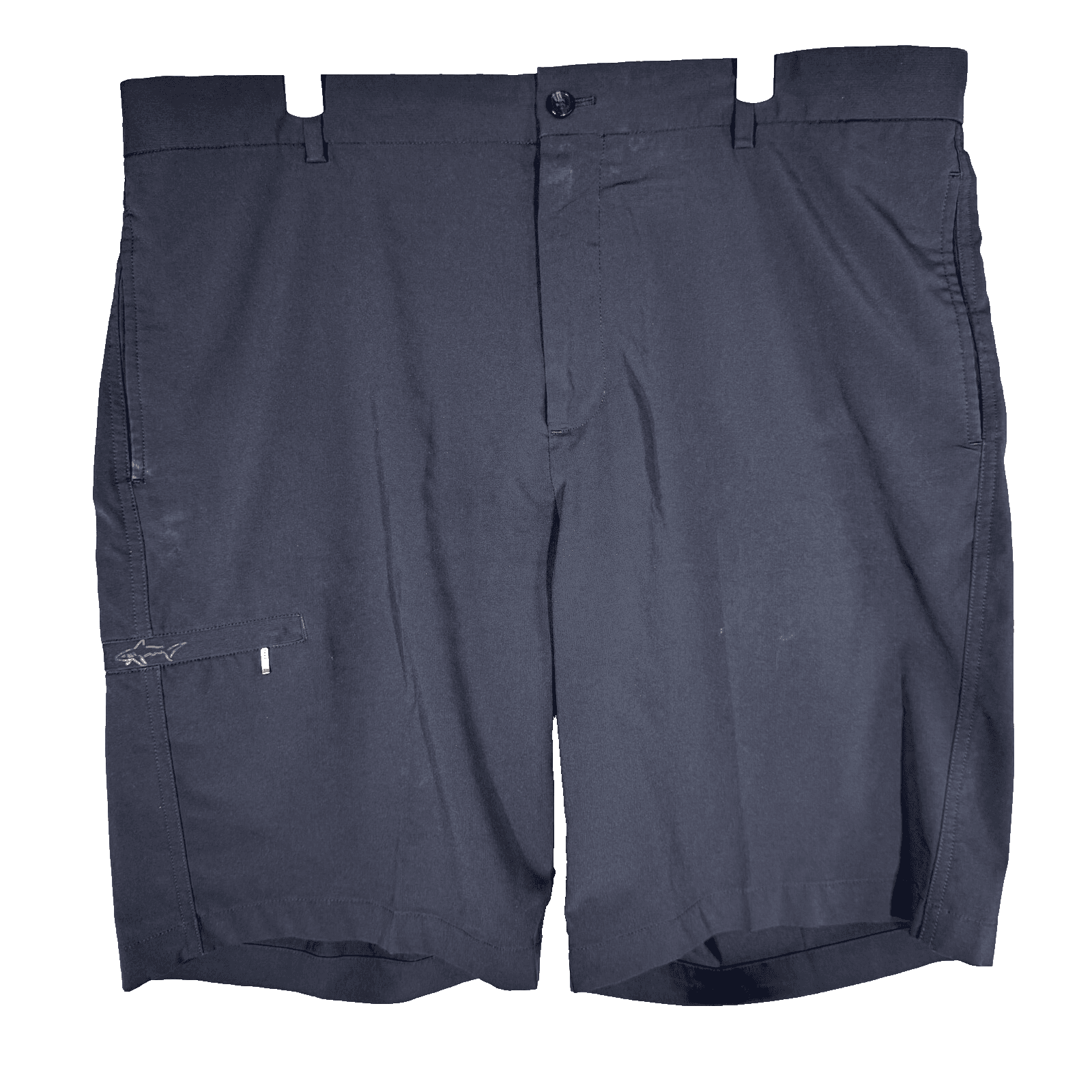 Greg Norman Mens Golf Shorts 38 Navy Stretch Mid-Rise Flat Front Classic - Image 1