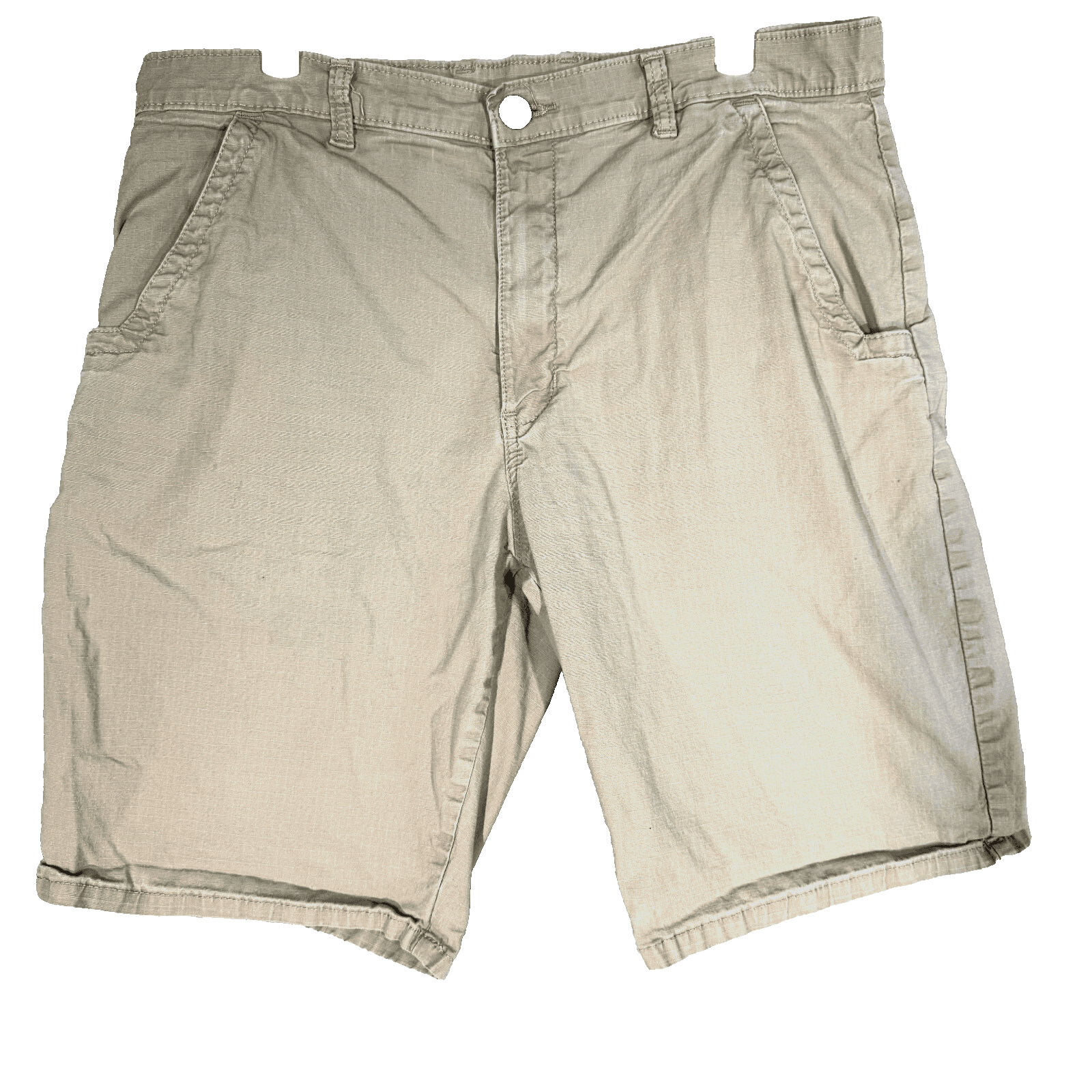 Genuine Dickies Mens Ripstop Shorts Mens 34 Beige Stretch Flex Multi-Use - Image 1