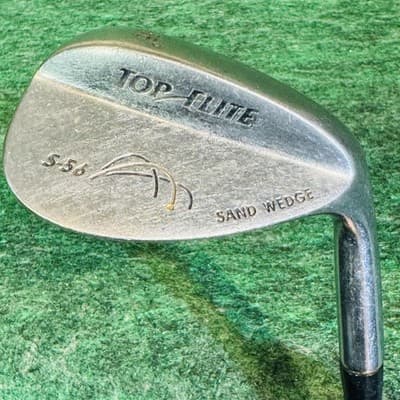 Top Flite S-56 56° Sand Wedge Mens RH Steel Shaft Silver Single Golf Club - Image 1