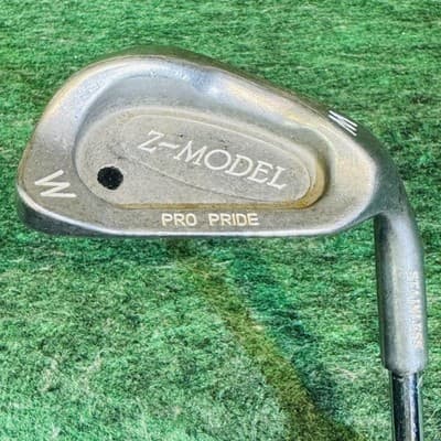 Vintage Z-Model W Wedge Mens RH Steel Shaft Single Golf Club Silver Pro Pride - Image 1