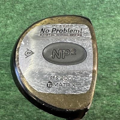 Vintage Dunlop No Problem NP2 19° 5 Wood Mens RH Matrix Stiff Graphite Golf Club - Image 1