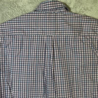 Peter Millar Crown Ease Shirt Mens Medium Blue Check Long Sleeve Button Down - Thumbnail 9