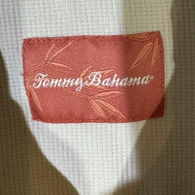 Tommy Bahama Shirt Mens 2XL Yellow Silk Bamboo Floral Hawaiian Camp Button Up - Thumbnail 7