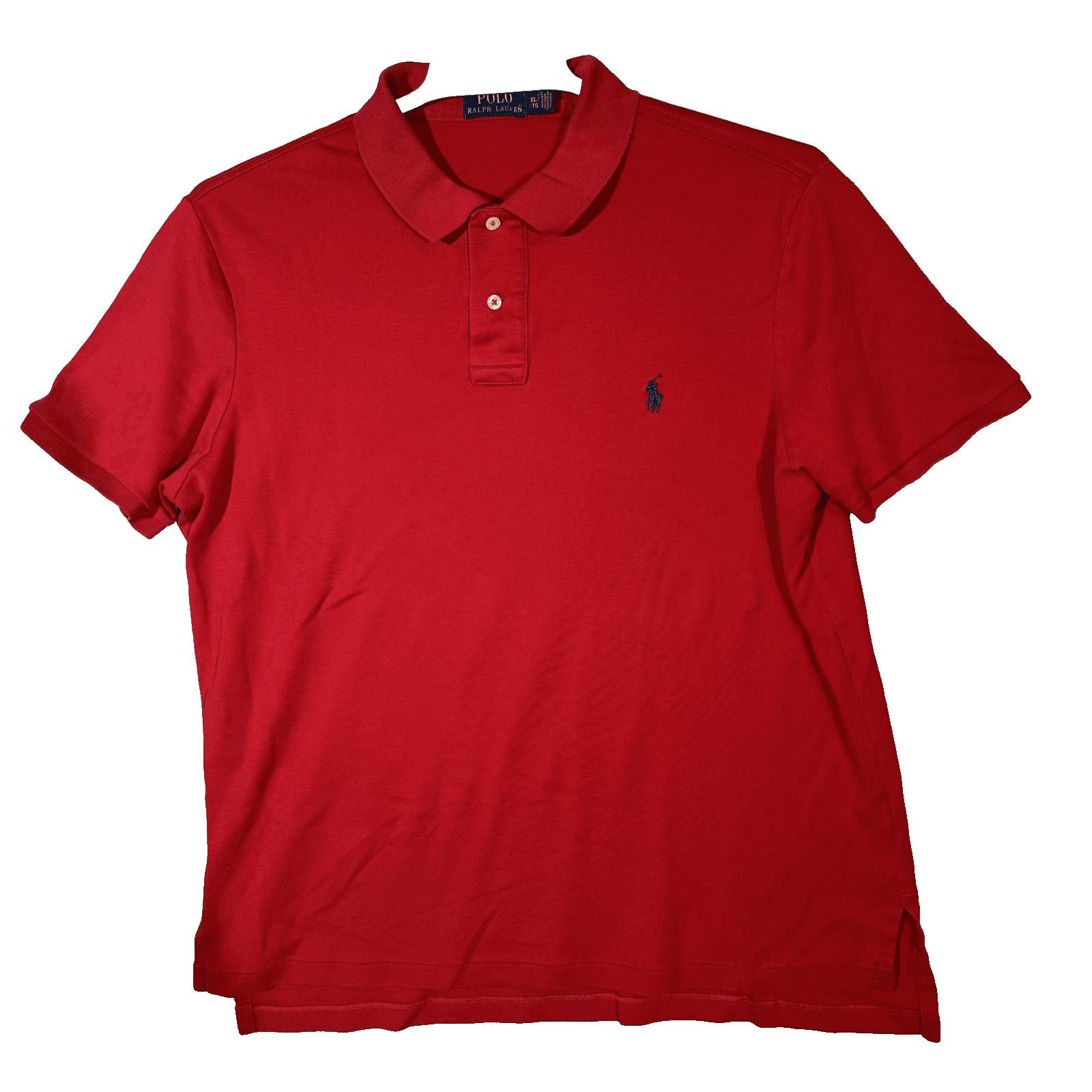 Polo Ralph Lauren Polo Shirt Mens XL Red Cotton Pony Logo Short Sleeve Golf - Image 1