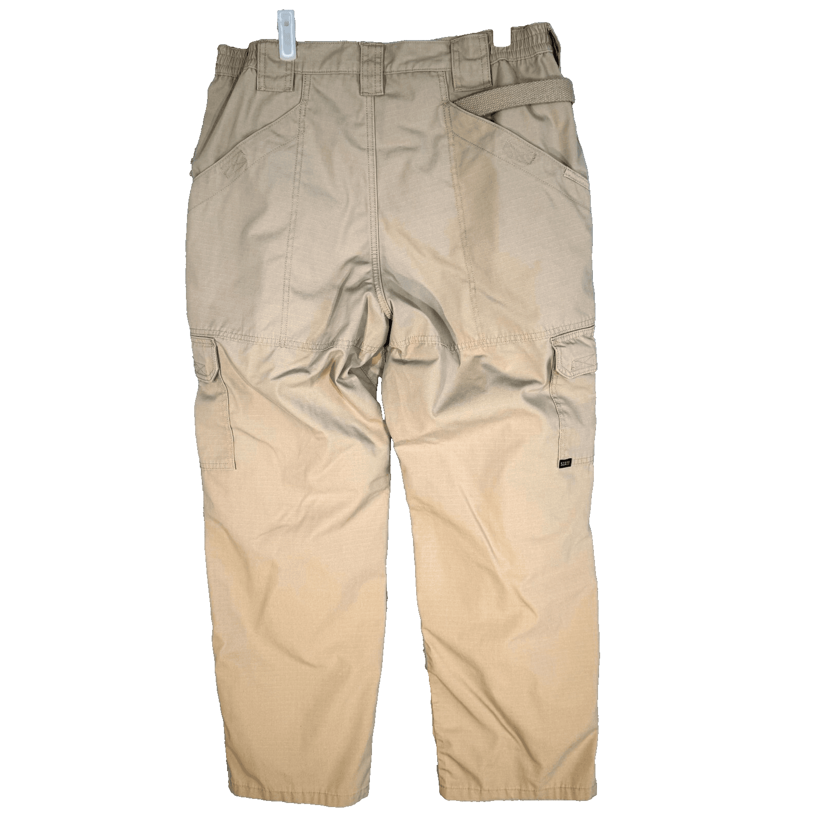 5.11 Tactical Cargo Pants Mens 36x30 Beige Ripstop Outdoor Utility Work Dbl Knee - Thumbnail 2
