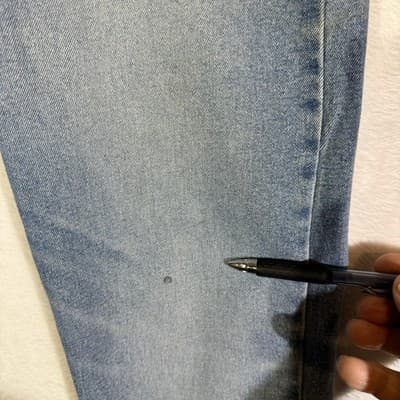 Levis 512 Jeans Mens 33x29 Light Wash Blue Tapered Stretch Zip Fly Denim - Thumbnail 5