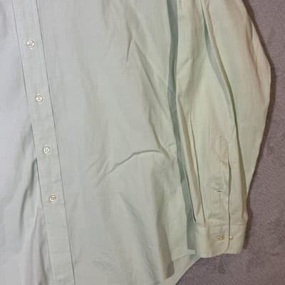Ralph Lauren Shirt Mens Medium Green Classic Fit Button Down Long Sleeve Pony - Thumbnail 5