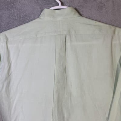 Ralph Lauren Shirt Mens Medium Green Classic Fit Button Down Long Sleeve Pony - Thumbnail 12