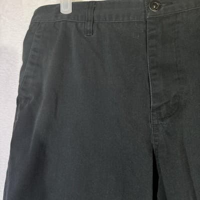 Hurley Shorts Mens 35 Black Chino Flat Front Cotton Blend Summer Casual Pockets - Thumbnail 3