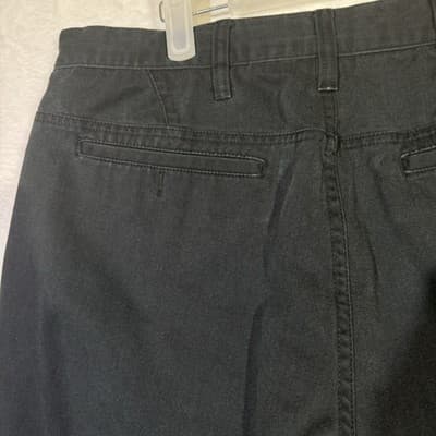 Hurley Shorts Mens 35 Black Chino Flat Front Cotton Blend Summer Casual Pockets - Thumbnail 5
