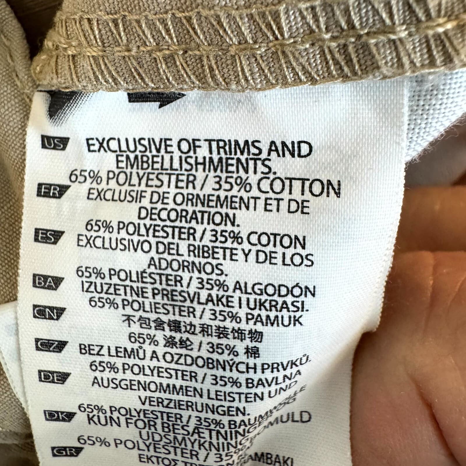 5.11 Tactical Cargo Pants Mens 36x30 Beige Ripstop Outdoor Utility Work Dbl Knee - Thumbnail 6