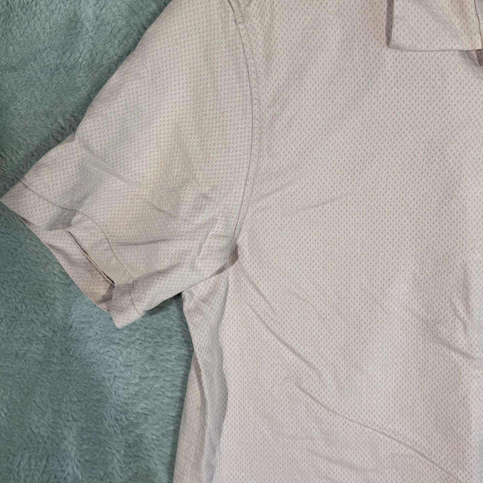 Tommy Bahama Shirt Mens Large Silk Blend Short Sleeve Pink Button Up - Thumbnail 3