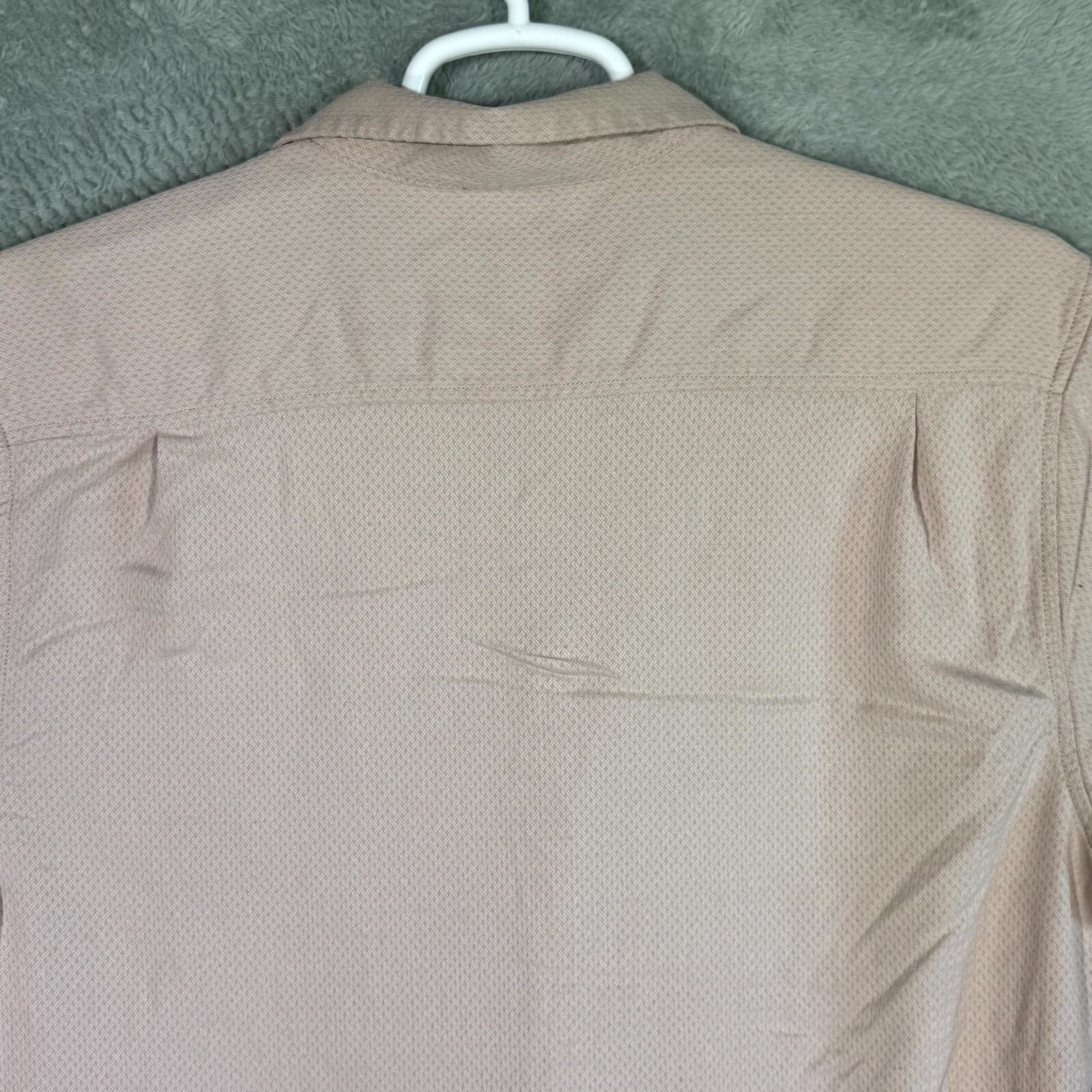 Tommy Bahama Shirt Mens Large Silk Blend Short Sleeve Pink Button Up - Thumbnail 9