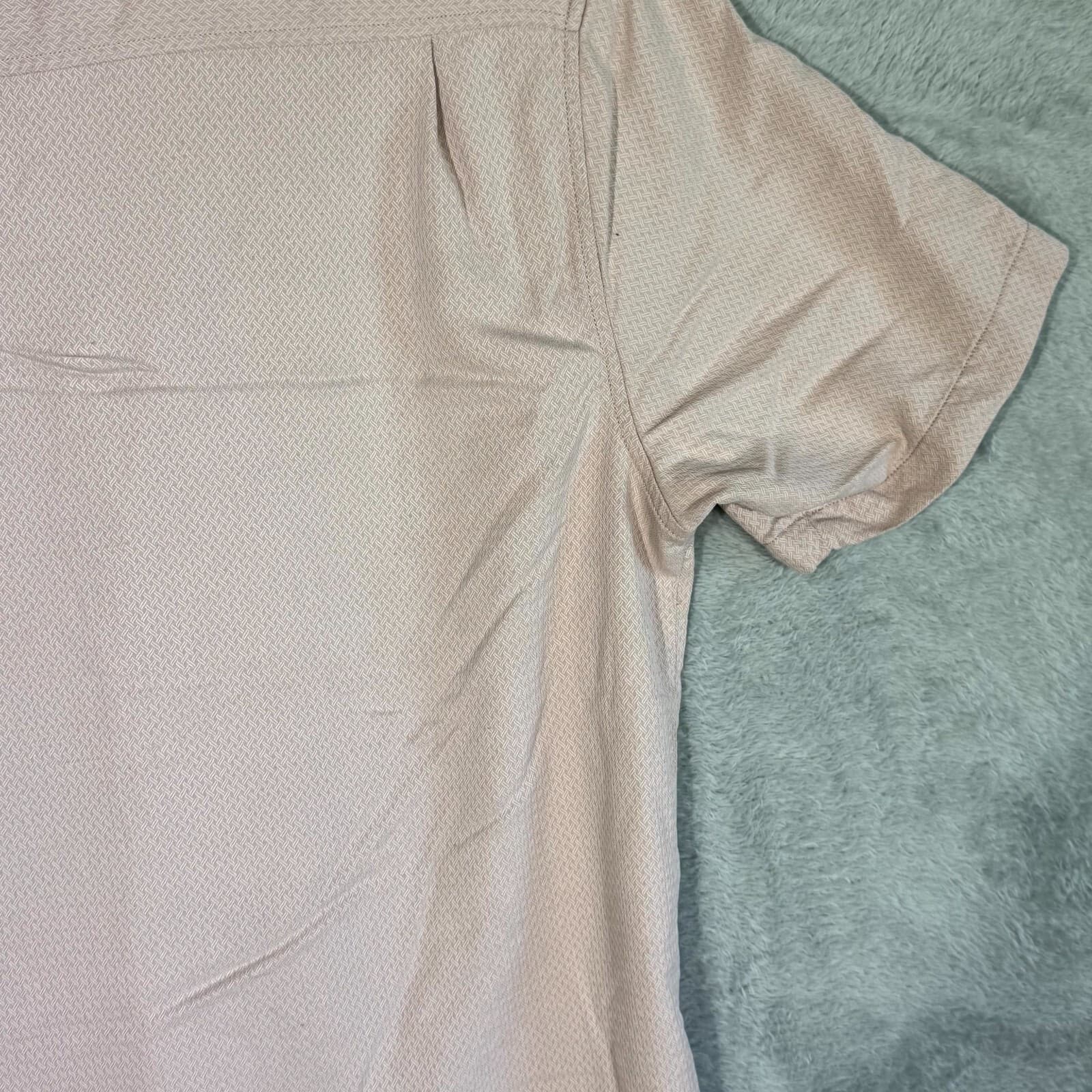 Tommy Bahama Shirt Mens Large Silk Blend Short Sleeve Pink Button Up - Thumbnail 10