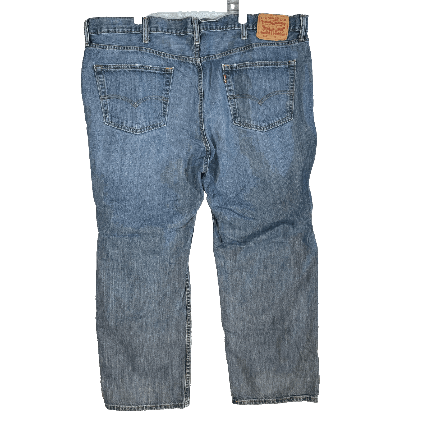 Levis 559 Jeans Mens 44x30 Blue Denim Relaxed Straight Fit Zip Fly 5 Pocket - Thumbnail 2