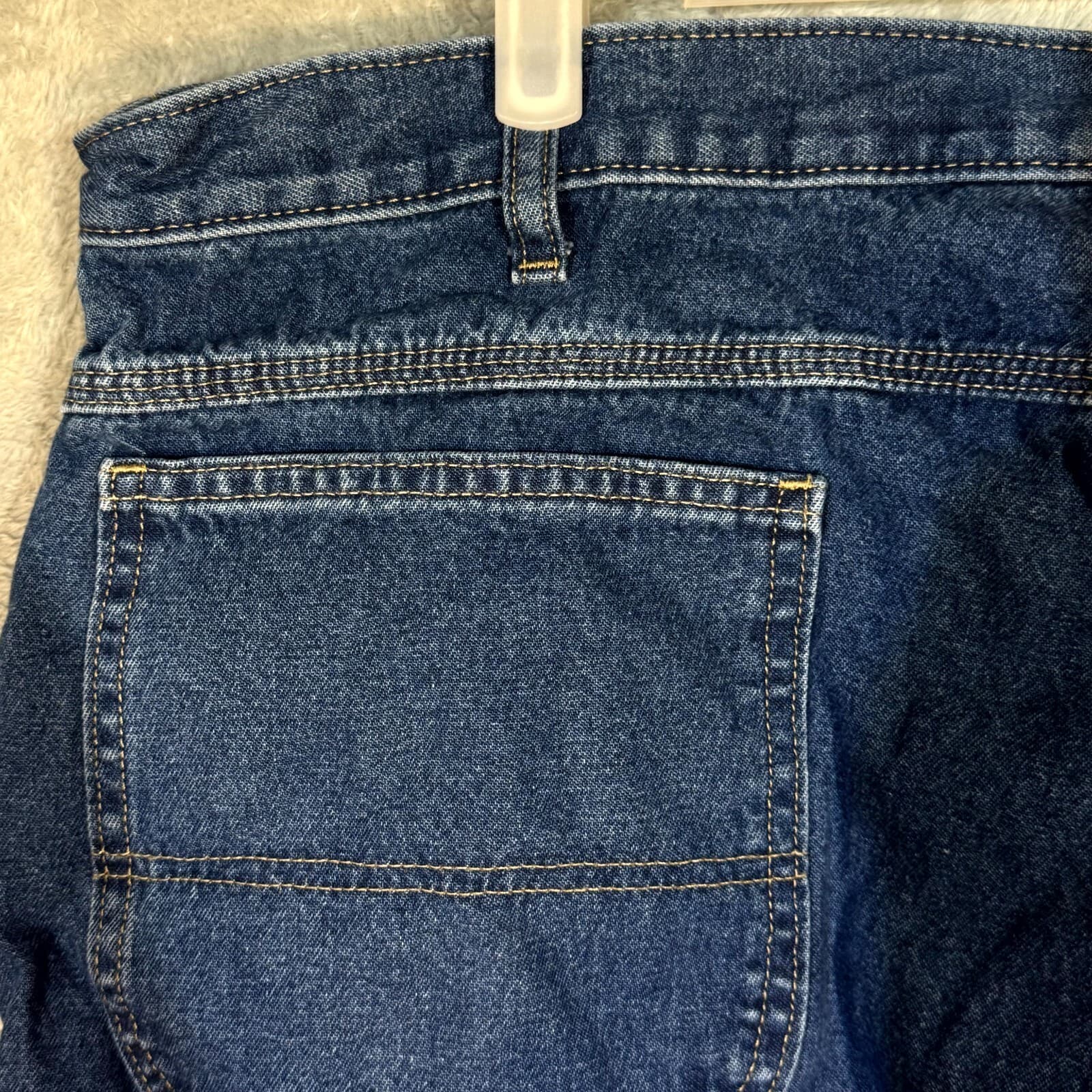 Dickies Carpenter Jeans Mens 42x32 Blue Denim Relaxed Fit Straight Leg - Thumbnail 6