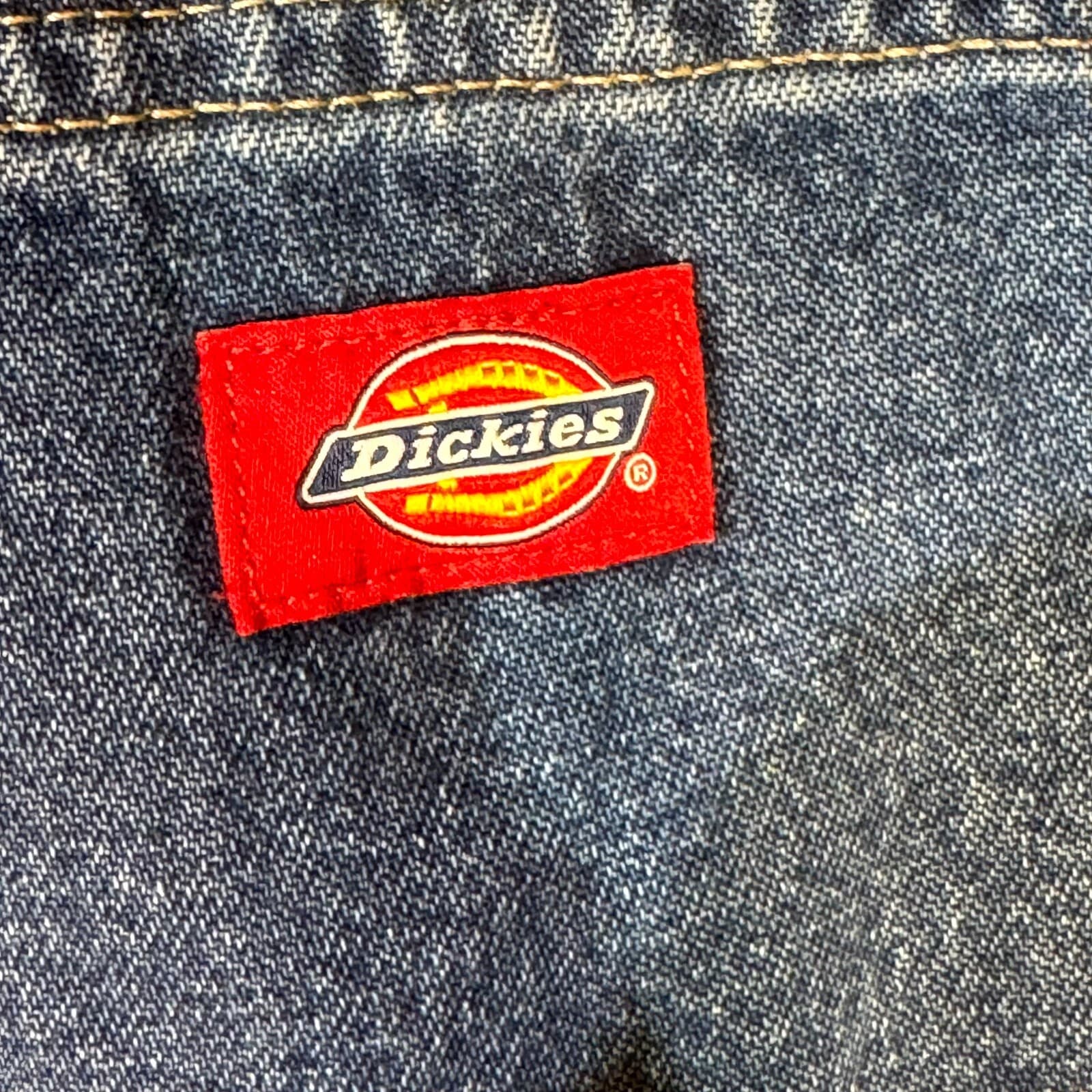 Dickies Carpenter Jeans Mens 42x32 Blue Denim Relaxed Fit Straight Leg - Thumbnail 10