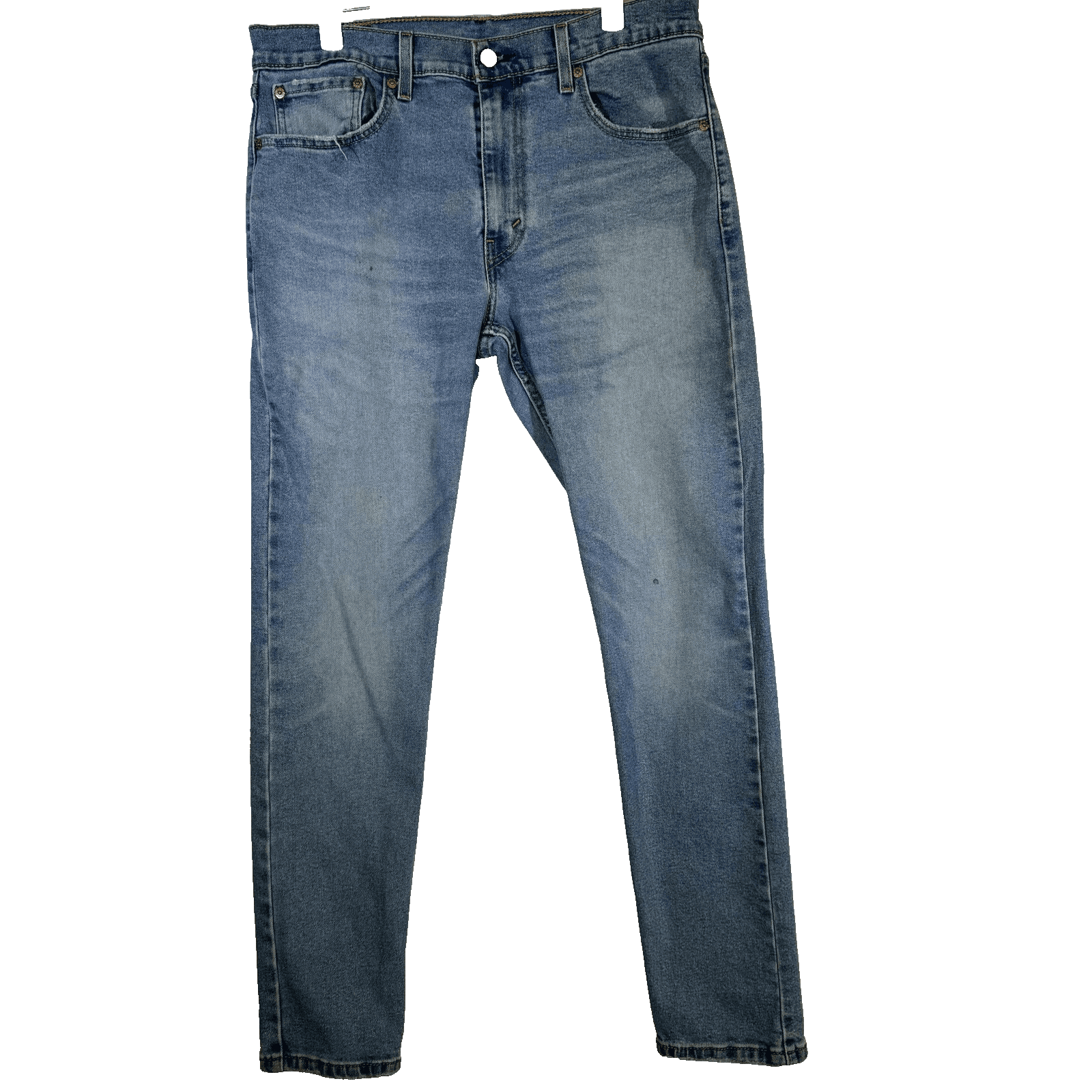 Levis 512 Jeans Mens 33x29 Light Wash Blue Tapered Stretch Zip Fly Denim - Image 1