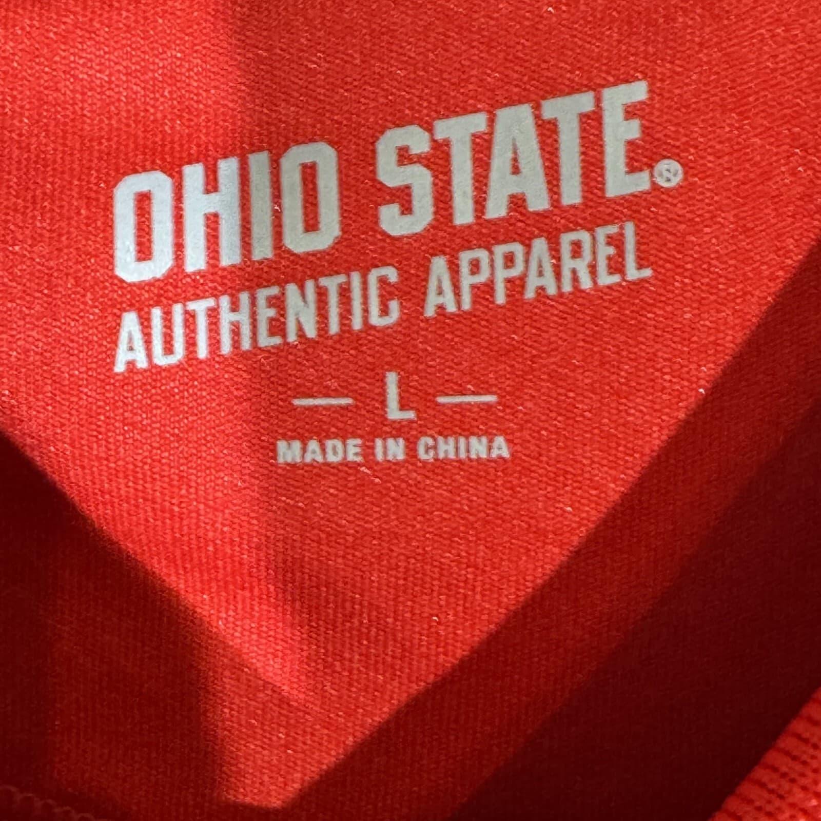 Ohio State Polo Shirt Men L Performance 100 Percent Polyester Red Buckeyes Logo - Thumbnail 8