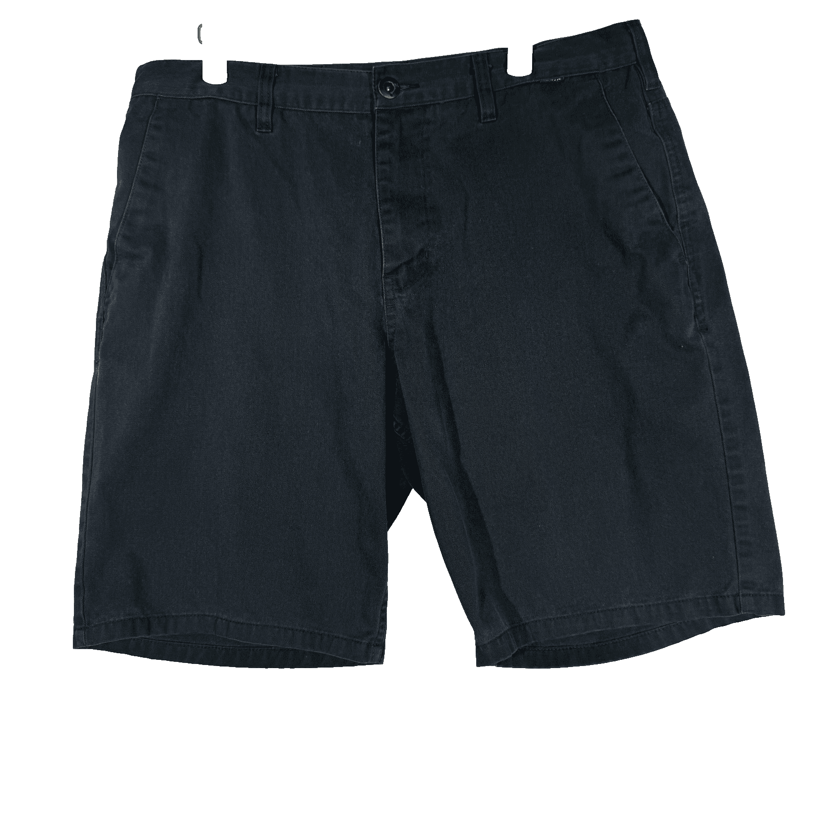 Hurley Shorts Mens 35 Black Chino Flat Front Cotton Blend Summer Casual Pockets - Image 1
