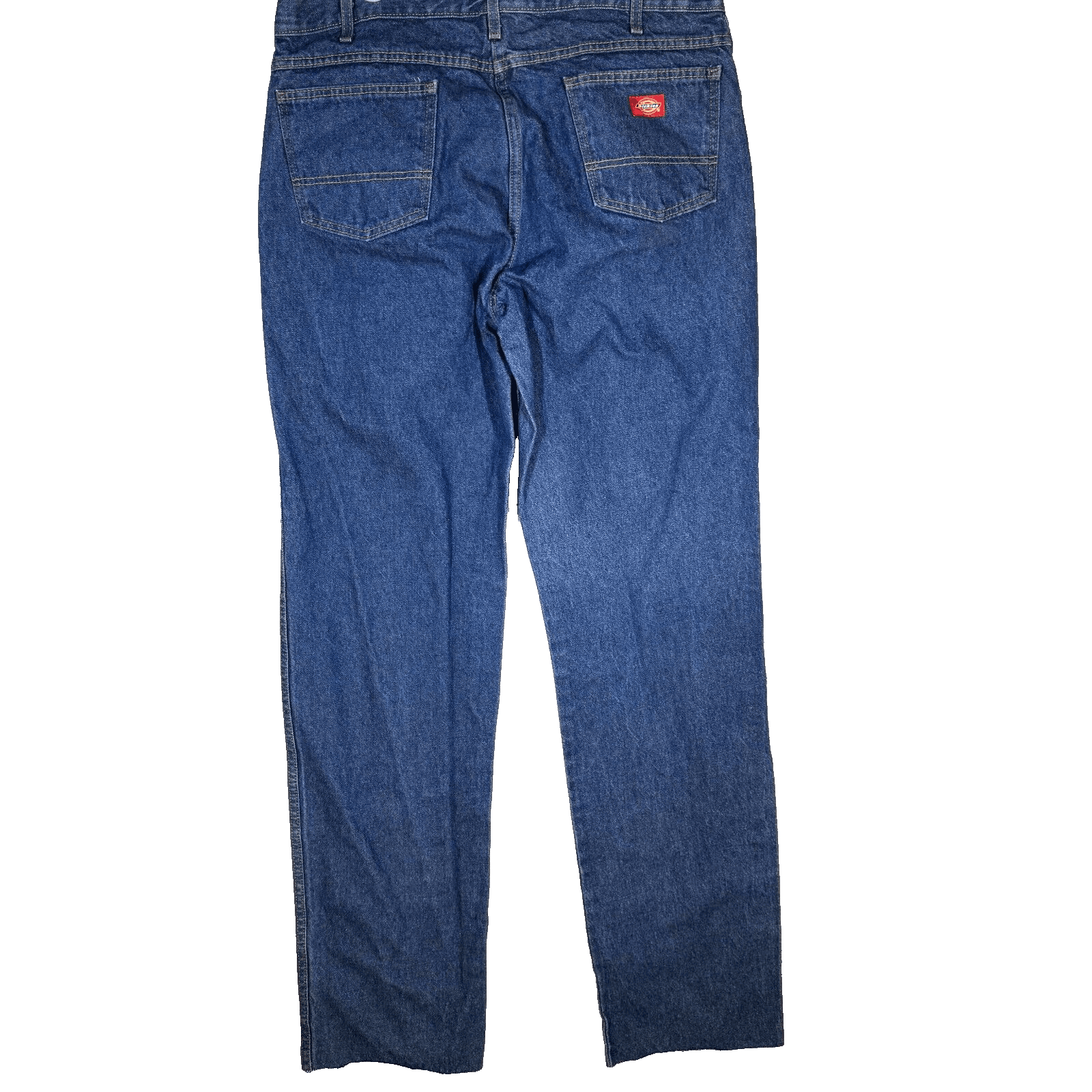 Dickies Industrial Jeans Mens 38xUL Blue Denim Relaxed Fit Straight Leg - Thumbnail 2