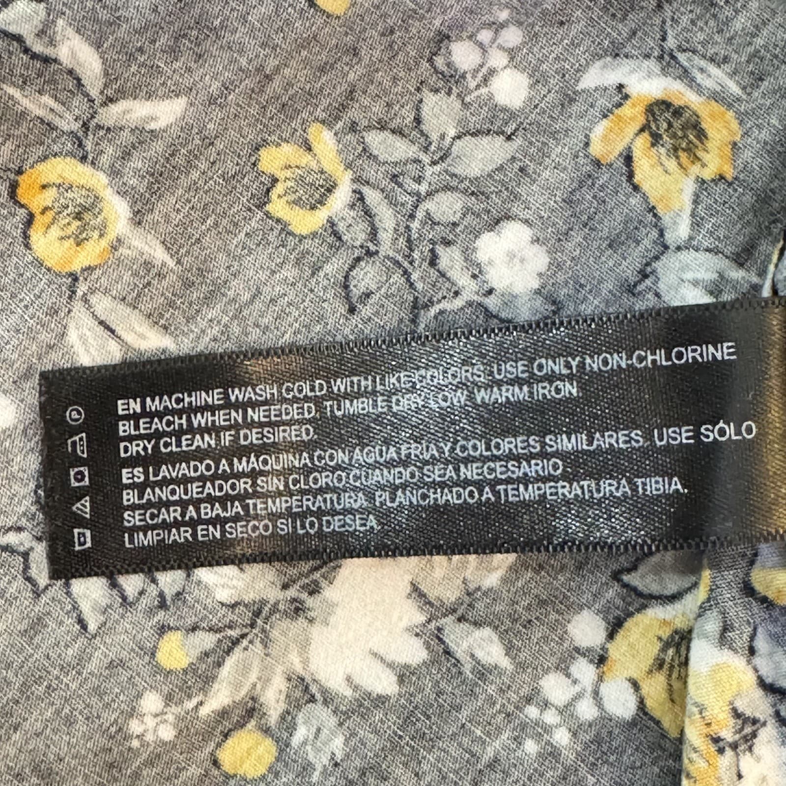 Cactus Man Shirt Men M Black Floral 100 Percent Cotton Short Sleeve Button Up - Thumbnail 15