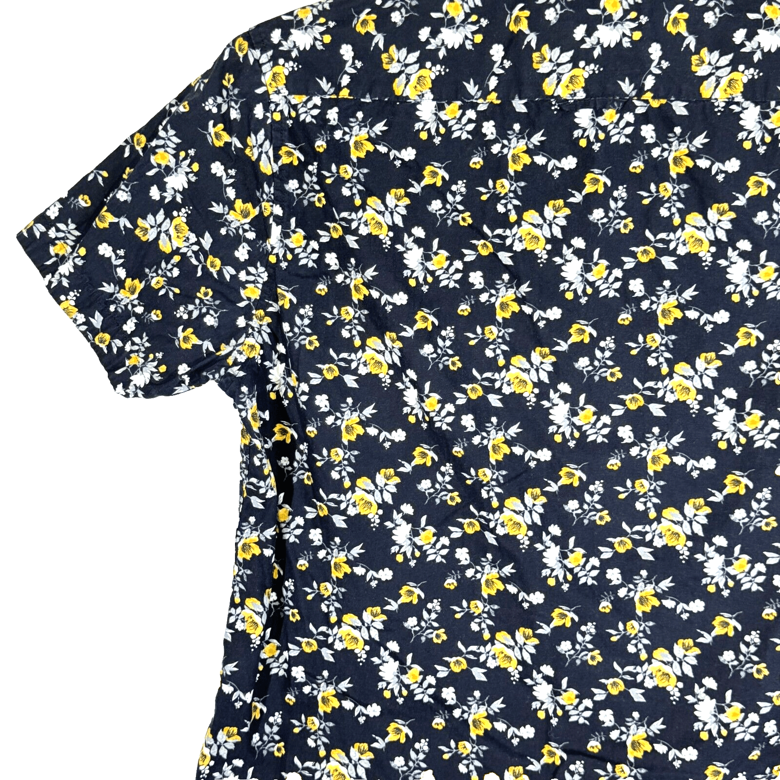 Cactus Man Shirt Men M Black Floral 100 Percent Cotton Short Sleeve Button Up - Thumbnail 8