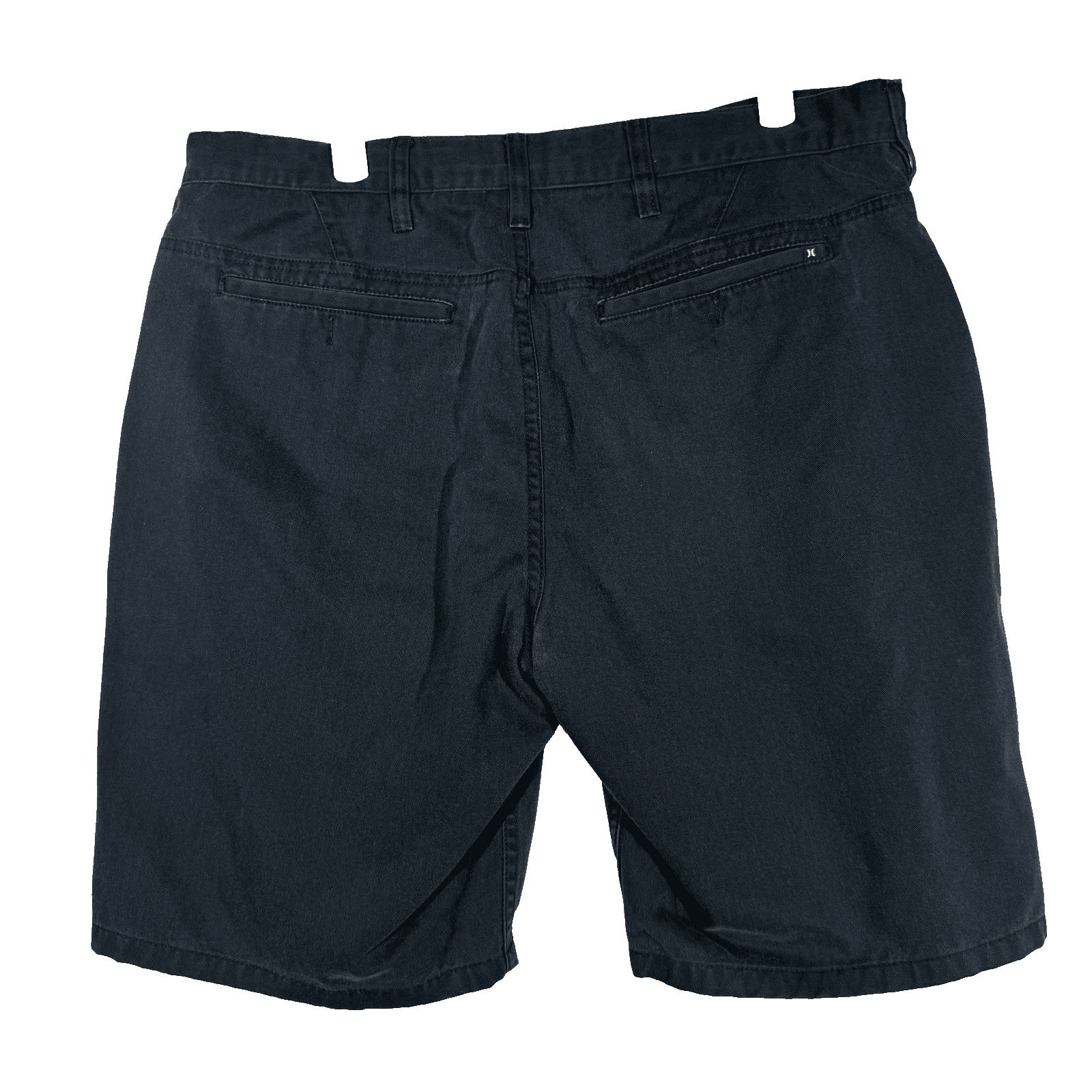 Hurley Shorts Mens 35 Black Chino Flat Front Cotton Blend Summer Casual Pockets - Thumbnail 2