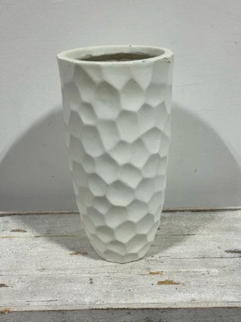 Tall White Ceramic Vase - Image 1