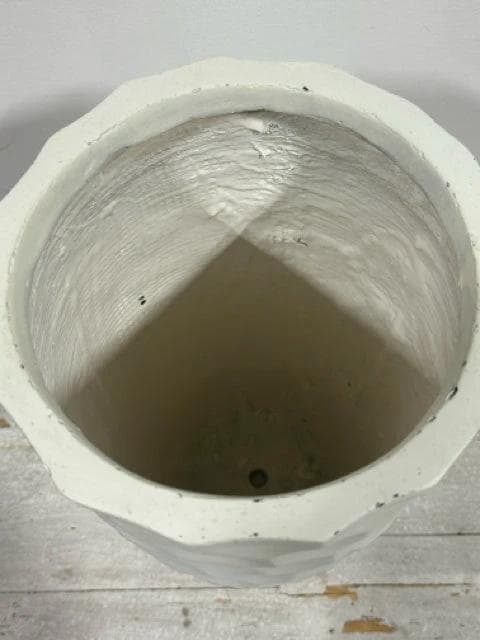 Tall White Ceramic Vase - Thumbnail 2