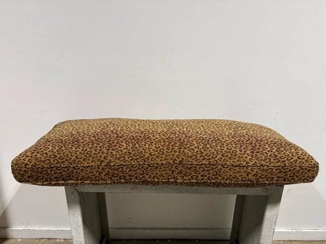 Large Custom Leopard Down Cushion - Image 1