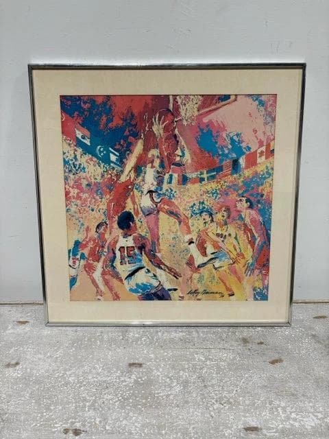 Basketball 1976 Olympics by LeRoy Neiman - Image 1