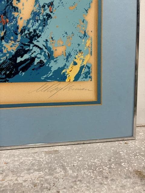 Ski Slope by LeRoy Neiman #2/300 Framed Wall Art - Thumbnail 2