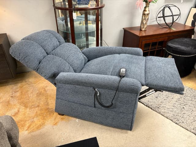 Golden Power Electric Blue Lift Recliner - Thumbnail 4