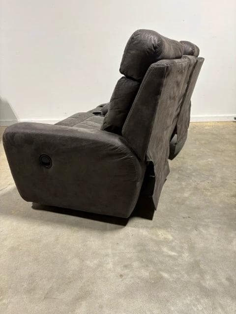 La Z Boy Dark Grey Dual Manual Recliner - Thumbnail 2