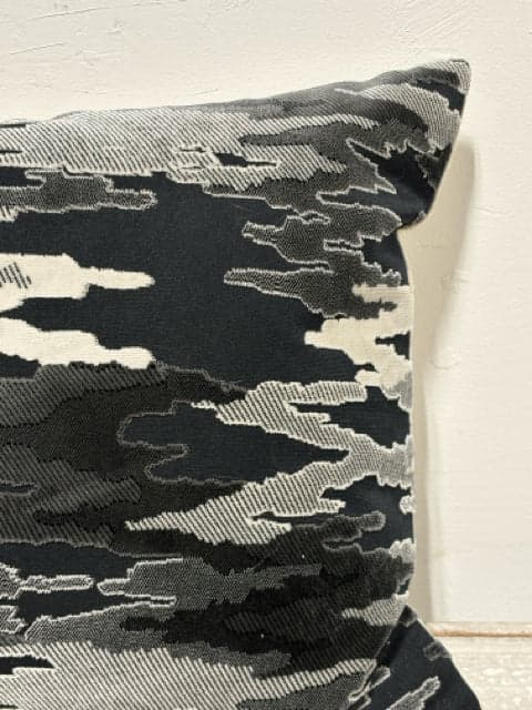 Urban Standard Black and Grey Abstract Lumbar Pillow - Thumbnail 2