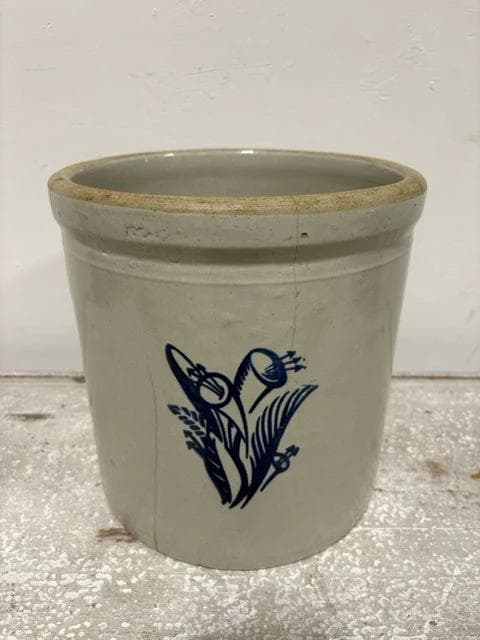 Western Stoneware Calla Lily 3 Gallon Stoneware Crock - Image 1