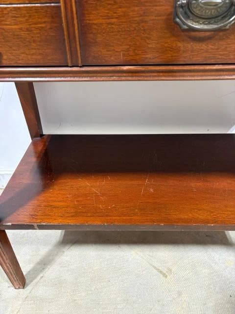 Wooden Drop Leaf Sofa Table With One Shelf And One Drawer - Thumbnail 5