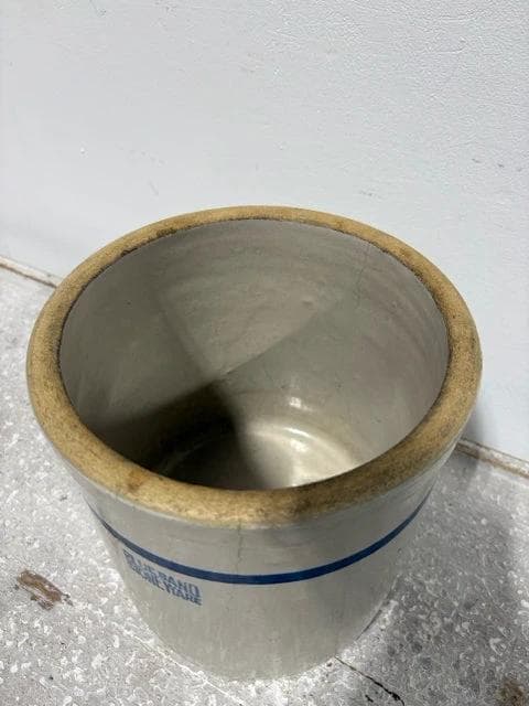 Blue Band Stoneware Crock - Thumbnail 2