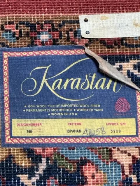 5'9"X9' Karastan Ispahan Multicolor Rug with Fringe - Thumbnail 4