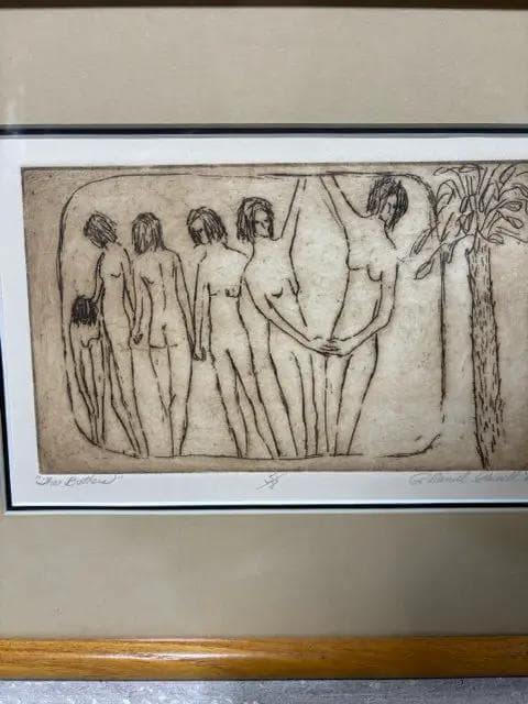 "The Bathers" Framed Print By P. Daniel Powell - Thumbnail 2